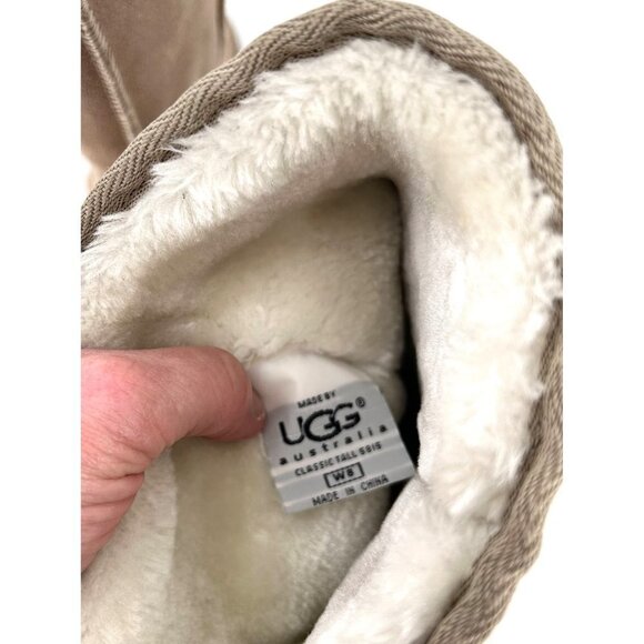 UGG CLASSIC TALL 5815 LIGHT TAN BOOTS - 8 - Picture 6 of 10
